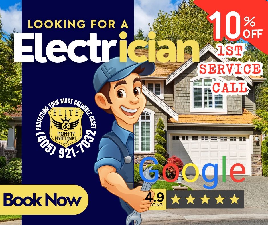 Elite Property Maintenance electrician at work