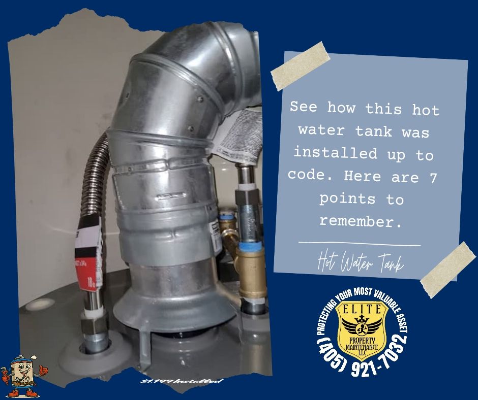 Plumbing help and safety message from Elite Property Maintenance